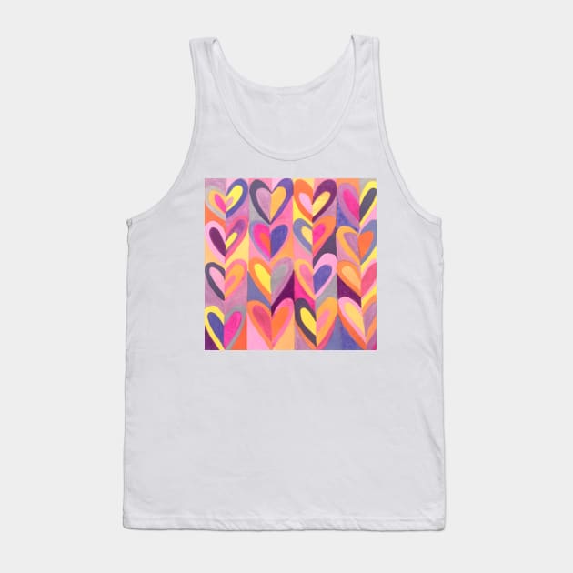 Hearts Tank Top by MyCraftyNell